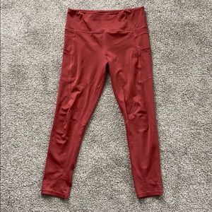 Zyia Active Burnt Rose Pocket Light n Tight 8-10